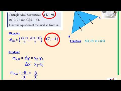Higher Mathematics Straight Line Video 7 - Median