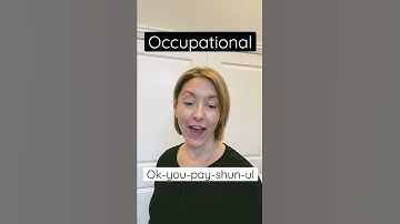 How to Pronounce OCCUPATIONAL - #SHORTS Quick English Pronunciation Mini Lesson