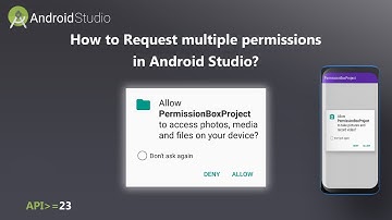 How to Request multiple  permissions in Android Studio?