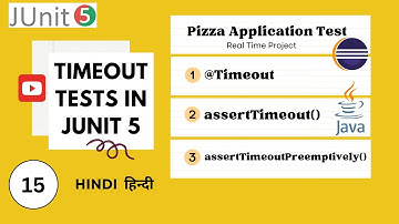 JUnit Tutorial - #15 - Timeout Testing using @Timeout in JUnit 5