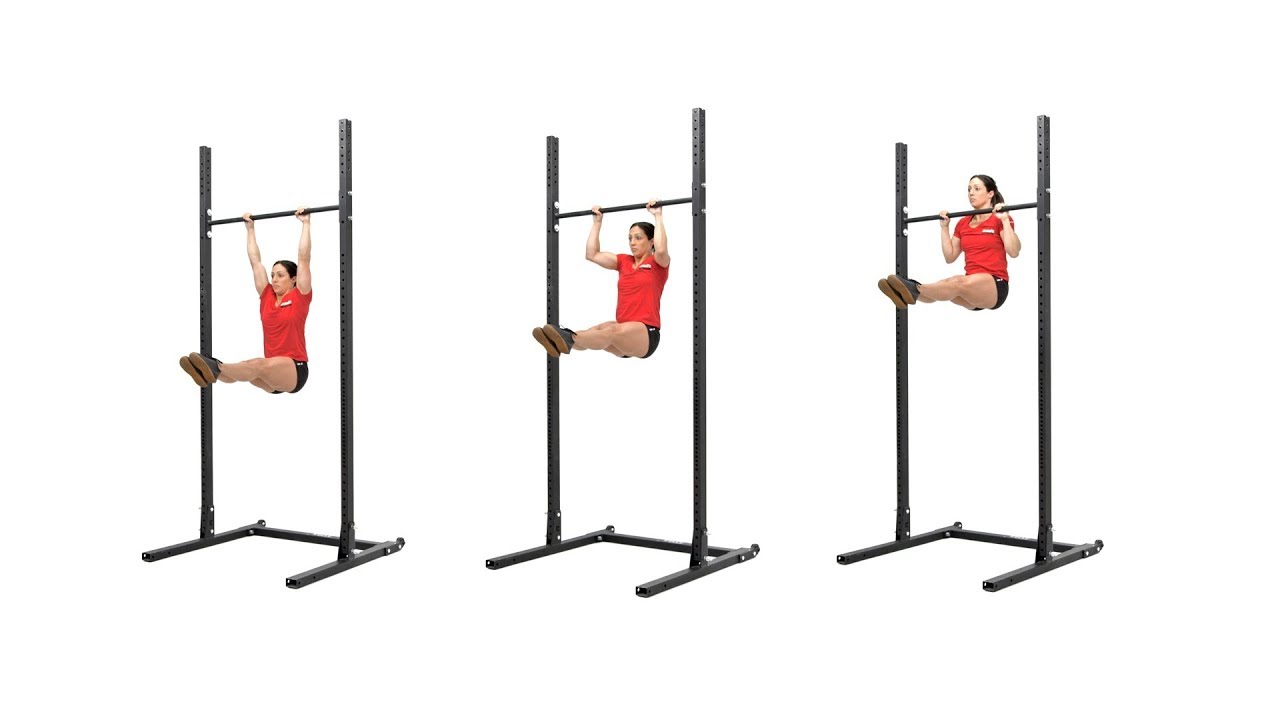 L-sit pull-up exercise instructions and video