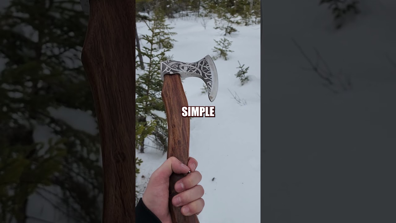 La hache arme du pauvre ? #viking #viking #hache #shorts