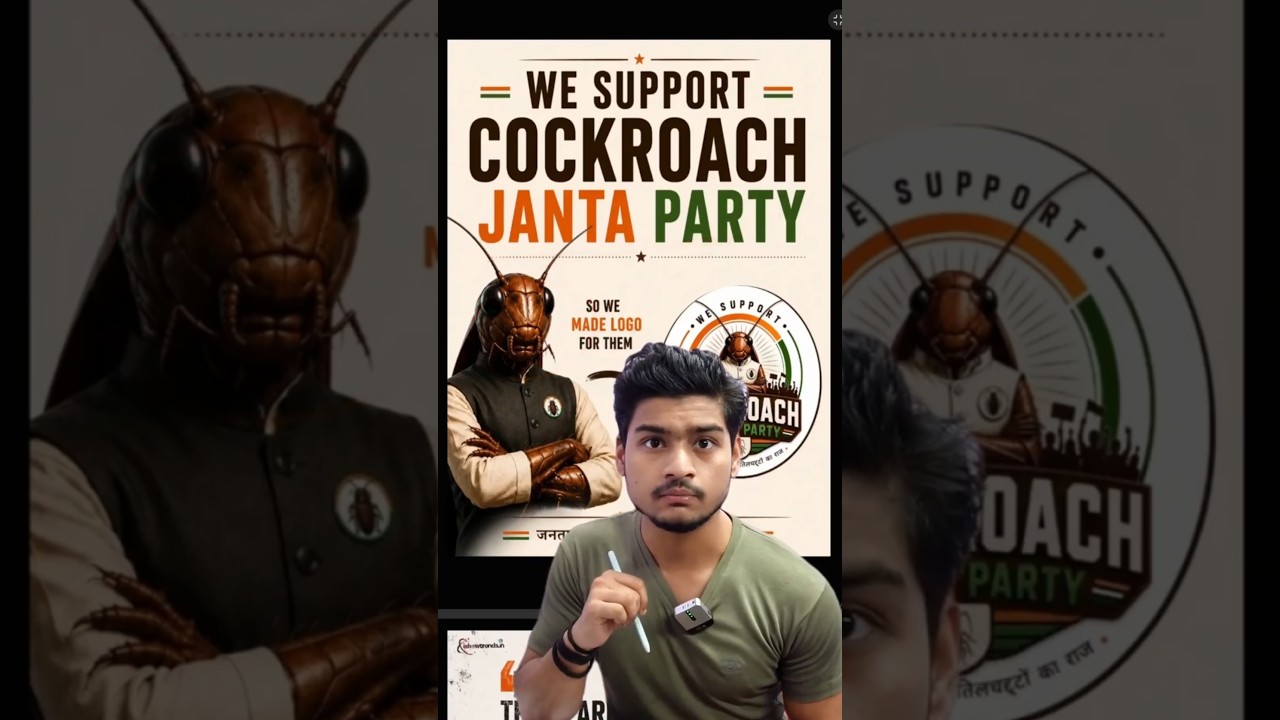 Cockroach Janta Party Ka Election Campaign #cji #bjp #viralnews