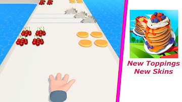 Pancake Run - New Skins, Toppings - Gameplay Walkthrough - Level 255 to 258