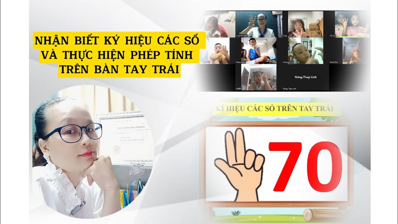 #hoctoantuduy FINGER MATH. BUỔI 2: NHẬN BIẾT KÝ HIỆU CÁC SỐ VÀ THỰC ...