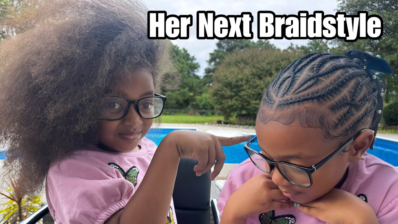 Easy Kids Natural Hair Braid Style