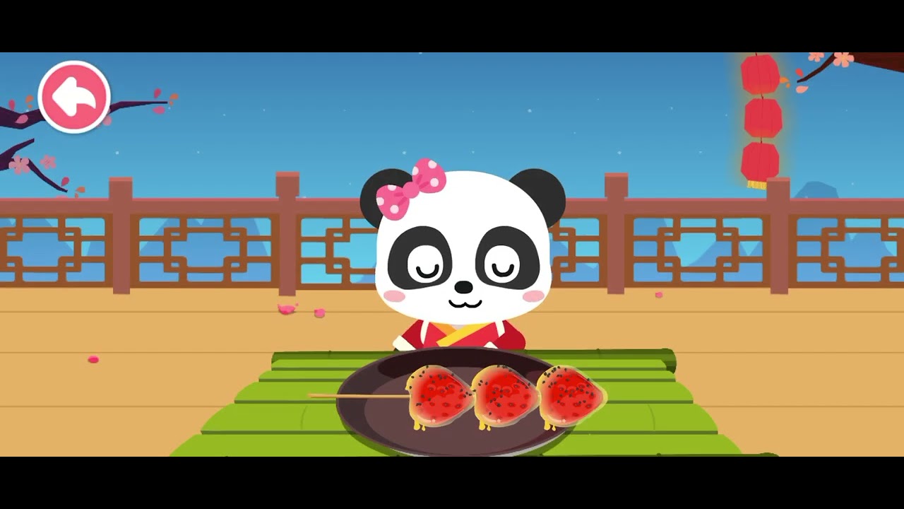 Restaurante chino sabor asia del panda bébe pasteles de luna, pato asado, tangulu, y tofu . 