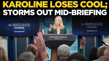White House LIVE: Karoline Leavitt EXPLODES At Reporters; Shuts Reporters Mid-Briefing | Trump News