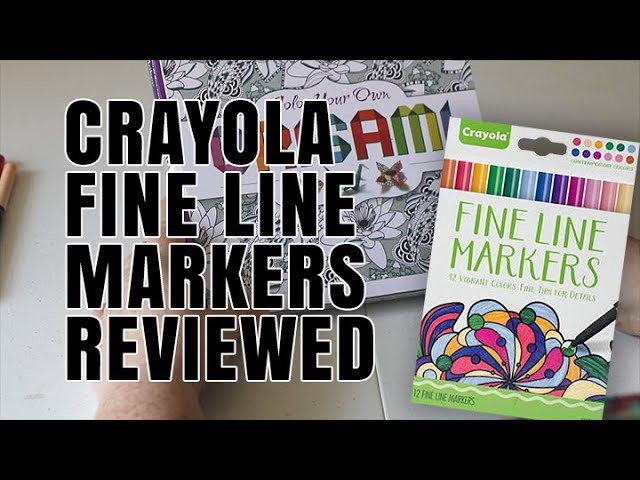 Art Supplies: Crayola Fine Line Markers Reviewed 