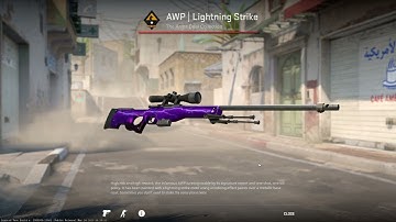 AWP Lightning Strike CS2 Skin Inspect