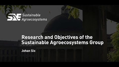 The Sustainable Agroecosystems Group - ETH Zürich