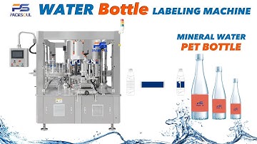 1L Mineral Water PET Bottle Labeling Machine Filled Bottle BOPP Label Applicator Machine