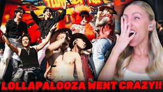 SB19 CREATING HISTORY ON THE LOLLAPALOOZA STAGE - Full Performance REACTION 🔥🔥🔥 screenshot 4