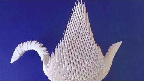 Building 830 Pieces 3D Origami Swan|Leisure Time Hobby #craft  #craftideas #craftvideo #origami