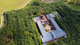 Labyrinth of Masone (by Drone 4K), Fontanellato, Parma, Emilia-Romagna, Italy, Europe