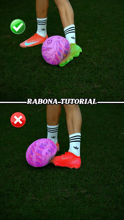 Learn How to Kick RABONA Shot ⚽️.#football #footballskills #soccer #rabona #shorts