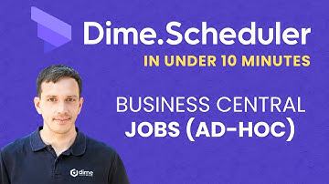 Ad-hoc job planning with Dime.Scheduler and Microsoft Dynamics 365 Business Central