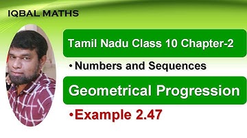Tamil Nadu Class 10 Maths Example 2.47  Chapter 2 Numbers and Sequences New Syllabus