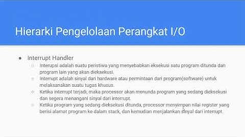 Manajemen Input Output [Kelompok 3]