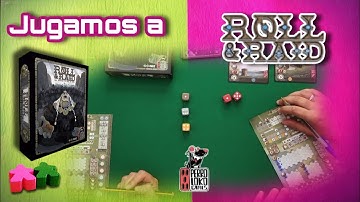 Roll & Raid. Partida a 2 jugadores del Roll & Write de Perroloko Games