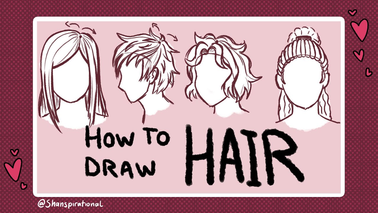 How to Draw Hair YouTube