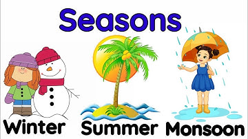 Seasons for kids |Different seasons for kids | Learn about seasons | Three seasons |Seasons in India