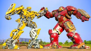 Transformers One (New Movie) - Iron Man vs Bumblebee Fight Scene | Paramount Pictures [HD]