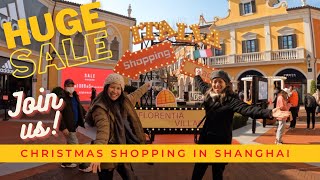 Christmas shopping at Italian Luxury Outlet - Florentia Village Shanghai China