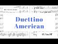 アメリカ小二重奏曲　Duettino American  Op.37【Fl,Vn,Pf】
