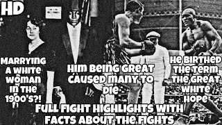 Jack Johnson vs. James J. Jeffries Full Fight Highlights 