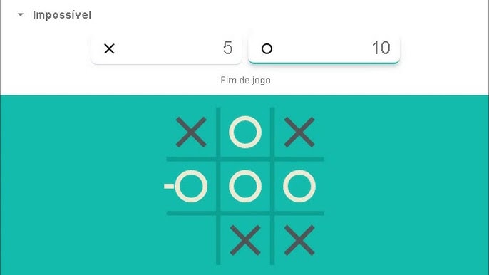 Ganhando do google no jogo da velha (modo impossível) 