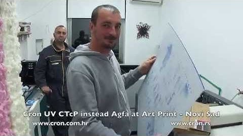Cron UV CTcP in production instead Agfa at Art Print - Novi Sad