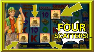 FOUR SCATTERS On Fishin' Frenzy! screenshot 5