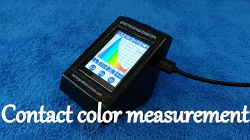 Color measurement using handheld spectrophotometer by Sensegood Instruments