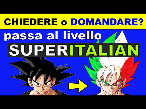 VERBI ITALIANI: La differenza tra CHIEDERE e DOMANDARE (italiano per stranieri)