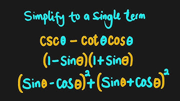 Trigonometrische uitdrukkingen vereenvoudigen tot één term