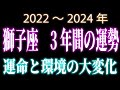 獅子座　3年間の運勢　2022～2024年 　運命と環境の大変化