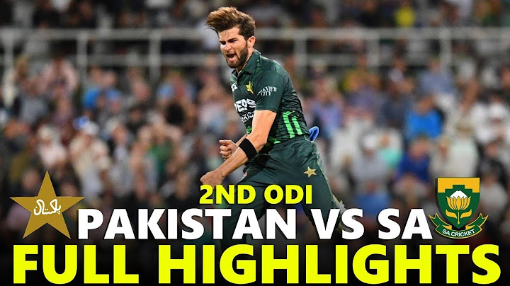 PAKISTAN VS SOUTH AFRICA | FULL HIGHLIGHTS | 2ND ODI MATCH 2024 | PAK VS SA