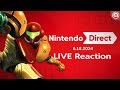 🔴 LIVE ❗️ Nintendo Direct June 2024 Live Reaction! Zelda HD Collection? Metroid Prime 4?