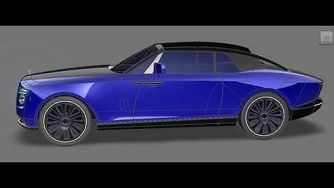ROLLS ROYCE BOAT TAIL - Car Modeling  - Autodesk Alias Autostudio - Part 1