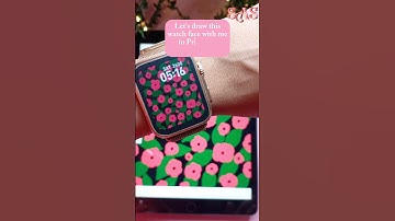 Flowers drawing in Procreate |Watch face Day 4 #shorts #applewatch #watchface