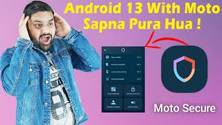 Moto Secure | Moto Android 13 Update New Features | Secure Folder Password | Folder & Apps Password screenshot 4