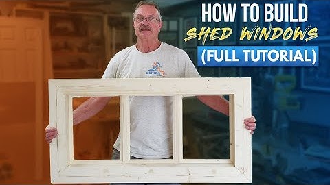 How To Build Shed Windows! [ FULL TUTORIAL]