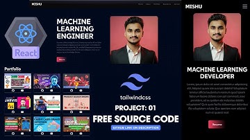 🚀 Build a Professional Machine Learning Engineer Portfolio Website | React JS + Tailwind CSS Project