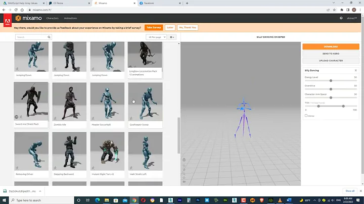Converting Biped joints Names By Maxscript for using Mixamo Motions