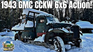 1943 GMC CCKW  Cold Start & 6x6 Action!