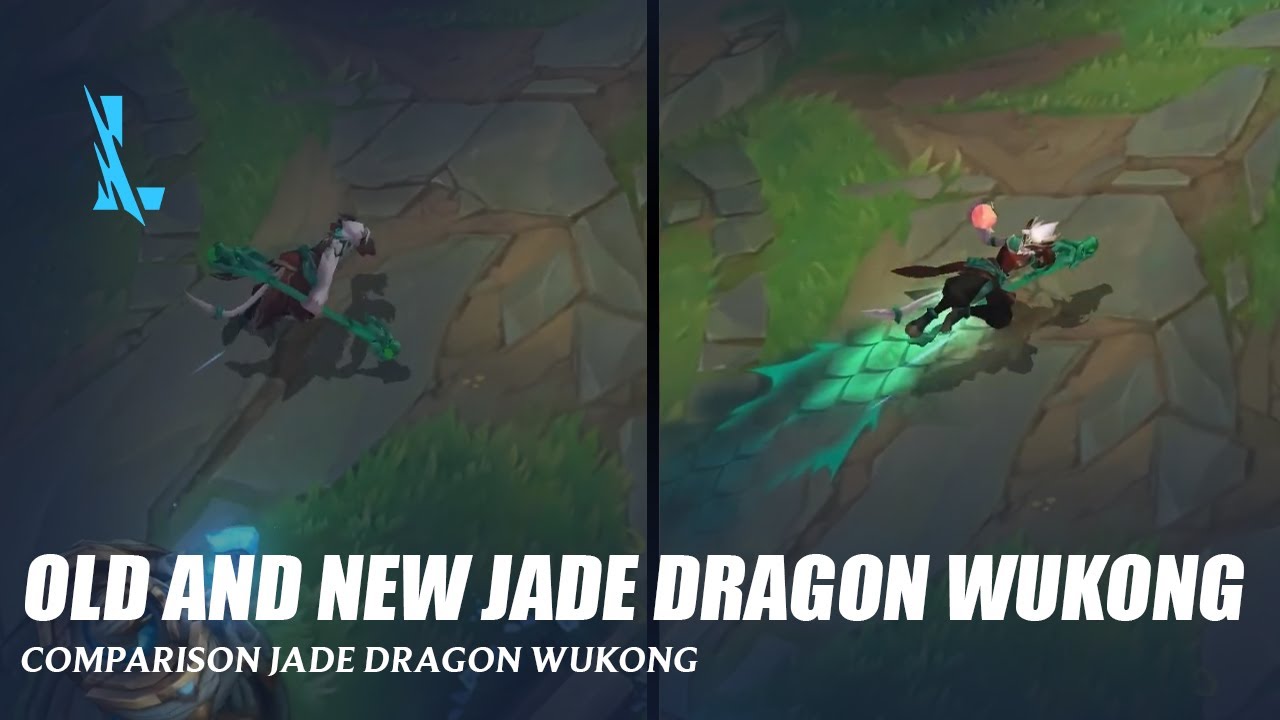 Comparison Old and New Jade Dragon Wukong - Wild Rift