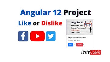 Angular project from scratch, Post Like and Dislike in Angular12, Angular Like and Dislike Project