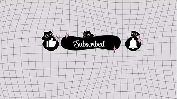 Cute Aesthetic "Black Kitty" Intro & Outro Template for YouTube | FREE To Use