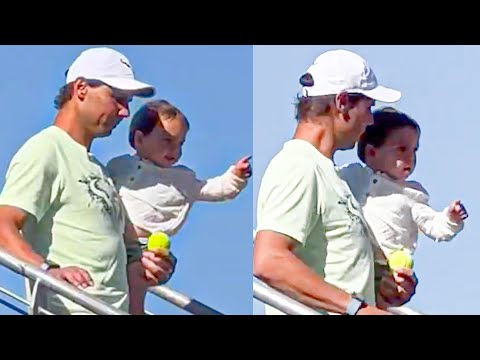 Nadal's Reaction When His Son Jumped into His Arms after Bidding Farewell to Fans in Rome